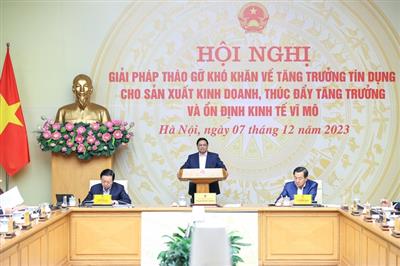 Tháo gỡ khó khăn về tăng trưởng tín dụng cho sản xuất, kinh doanh, ổn định kinh tế vĩ mô