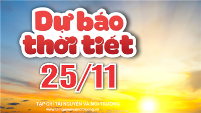 Thời tiết 25/11: Bắc Bộ nắng nhẹ, Trung Bộ bắt đầu đợt mưa lớn