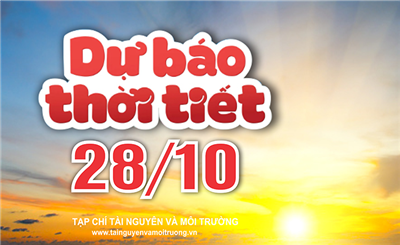 Thời tiết 28/10: Đón không khí lạnh yếu, miền Bắc mưa mát