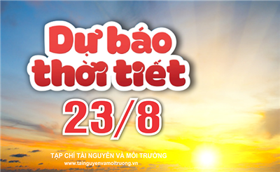 Thời tiết ngày 23/8: Bắc Bộ, Thanh Hóa mưa dông, miền Trung có nơi nắng nóng gay gắt