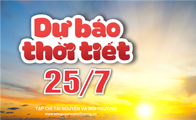 Thời tiết ngày 25/7: Bão Doksuri có khả năng mạnh lên ở mức siêu bão, biển động dữ dội
