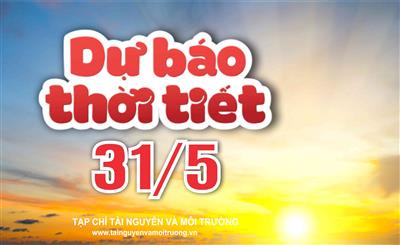 Thời tiết ngày 31/5: Áp thấp nhiệt đới trên Biển Đông, nhiều tỉnh và thành phố mưa dông