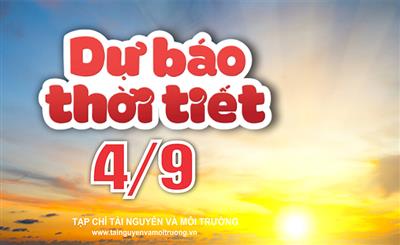 Thời tiết ngày 4/9: Nhiều khu vực trên cả nước có mưa dông