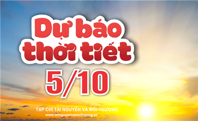 Thời tiết ngày 5/10: Bắc Bộ bắt đầu đợt nắng nóng, Tây Nguyên và Nam Bộ mưa giảm dần