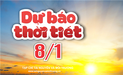Thời tiết ngày 8/1: Bắc Bộ nhiều mây, có mưa vài nơi; Nam Bộ ngày nắng