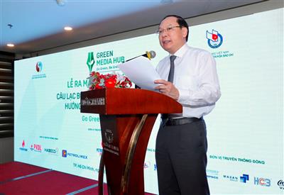 Thứ trưởng Bộ TN&MT Lê Công Thành dự Lễ ra mắt Ban Chủ nhiệm CLB Báo chí Phát triển Xanh hướng đến Net Zero Carbon