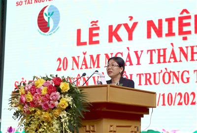 Thứ trưởng Nguyễn Thị Phương Hoa dự Lễ kỷ niệm 20 năm thành lập Sở TN&MT tỉnh Hưng Yên