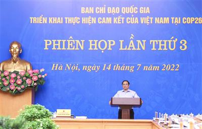 Thủ tướng chủ trì phiên họp lần thứ 3 của Ban Chỉ đạo triển khai các cam kết tại COP26