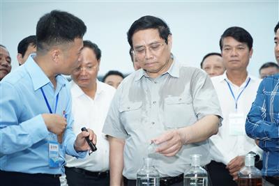 Thủ tướng Phạm Minh Chính dự lễ khánh thành nhà máy điện rác lớn nhất tỉnh Thừa Thiên - Huế