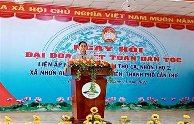 Thủ tướng Phạm Minh Chính dự Ngày hội Đại đoàn kết toàn dân tộc tại Cần Thơ