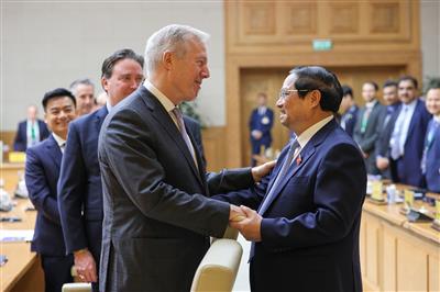 Thủ tướng Phạm Minh Chính tiếp đại diện 60 tập đoàn hàng đầu của Hoa Kỳ