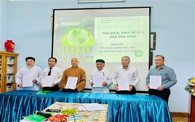 Thúc đẩy ý thức tôn trọng và gìn giữ môi trường, thích ứng với biến đổi khí hậu trong cộng đồng tín đồ tôn giáo