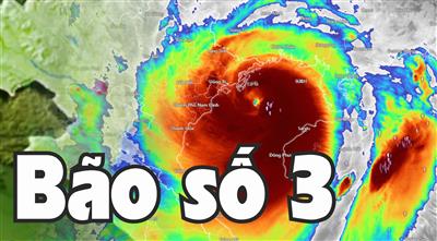 Tin mới nhất về cơn bão số 3: Di chuyển nhanh vào vùng biển Quảng Ninh - Thái Bình