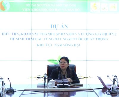 Tính giá trị dịch vụ hệ sinh thái vùng đất ngập nước vùng Nam sông Hậu
