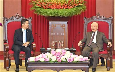 Tổng Bí thư đánh giá cao thành tựu hợp tác Việt Nam-Singapore