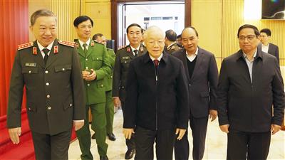 Tổng Bí thư Nguyễn Phú Trọng dự Hội nghị Đảng ủy Công an Trung ương