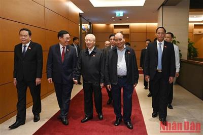 Tổng Bí thư Nguyễn Phú Trọng dự phiên họp Quốc hội về công tác nhân sự