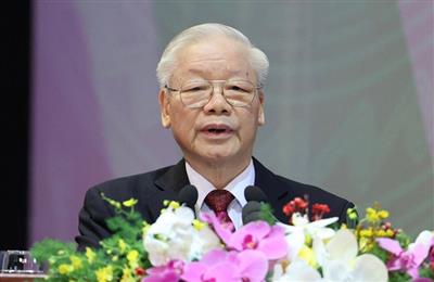 Tổng Bí thư Nguyễn Phú Trọng nhắn gửi thế hệ trẻ cả nước hai chữ Tiên phong