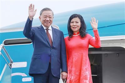 Tổng Bí thư Tô Lâm và Phu nhân lên đường thăm chính thức Malaysia