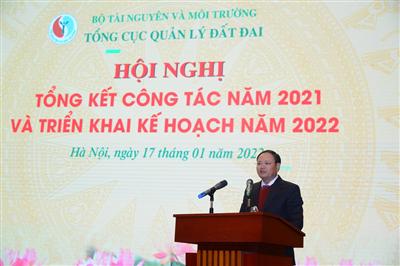 Tổng cục Quản lý đất đai tổng kết công tác năm 2021 và kế hoạch công tác năm 2022
