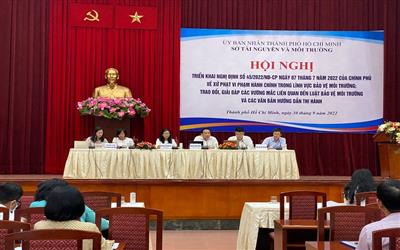 TP. Hồ Chí Minh phổ biến Nghị định số 45/2022/NĐ-CP cho cán bộ làm công tác môi trường