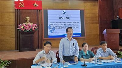 Trạm xử lý nước thải khu tái định cư 38ha (quận 12): Công khai thông tin, tạo sự đồng thuận từ người dân