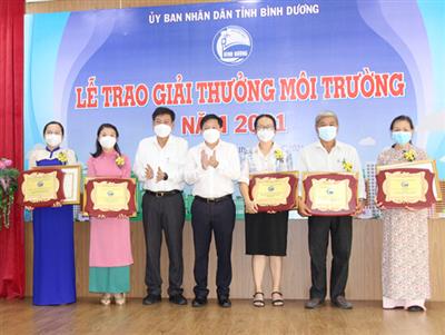 Trao Giải thưởng Môi trường tỉnh Bình Dương năm 2021