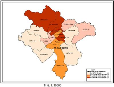 Ứng dụng GIS thành lập bản đồ chuyên đề rác thải sinh hoạt tại Thành phố Bắc Giang