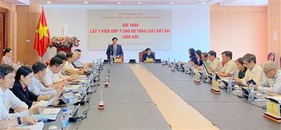 Ủy ban Khoa học, Công nghệ và Môi trường lấy ý kiến về dự thảo Luật Đất đai (sửa đổi)