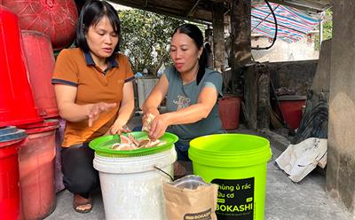 Văn Chấn tích cực phân loại rác thải tại nguồn