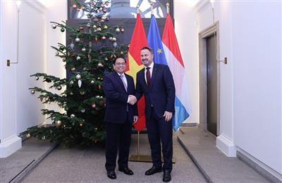 Việt Nam và Luxembourg nhất trí thúc đẩy sớm thiết lập khuôn khổ Đối tác chiến lược về tài chính xanh