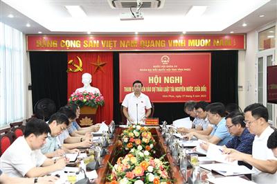 Vĩnh Phúc lấy ý kiến đóng góp vào Dự thảo Luật Tài nguyên nước