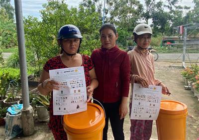 Xã Thái Trị triển khai mô hình thí điểm phân loại rác thải tại nguồn