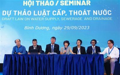 Xây dựng Dự thảo Luật Cấp, thoát nước để thể chế hóa song hành với hệ thống pháp luật ngành Nước