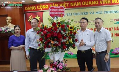 Thứ trưởng Bộ TN&MT Lê Công Thành chúc mừng các cơ quan báo chí Bộ TN&MT nhân Kỷ niệm 97 năm ngày Báo chí Cách mạng Việt Nam
