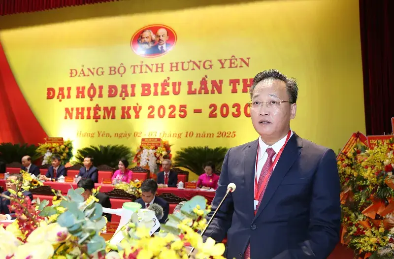 Đại hội đại biểu Đảng bộ tỉnh Hưng Yên lần thứ I, nhiệm kỳ 2025 - 2030 thành công tốt đẹp