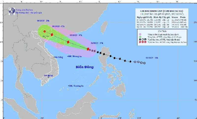 Thủ tướng Chính phủ yêu cầu các bộ ngành, địa phương chủ động ứng phó bão số 11