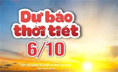 Thời tiết ngày 6/10: Bắc Bộ và Thanh Hóa mưa to đến rất to