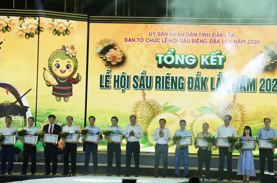 Lễ hội Sầu riêng Đắk Lắk 2026 khép lại với dấu ấn vươn xa
