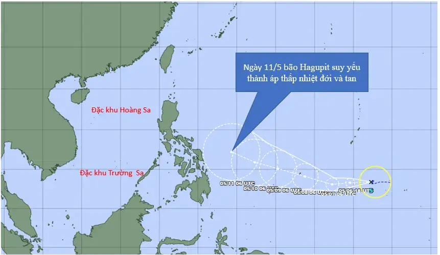 Tây Bắc Thái Bình Dương xuất hiện cơn bão thứ 5