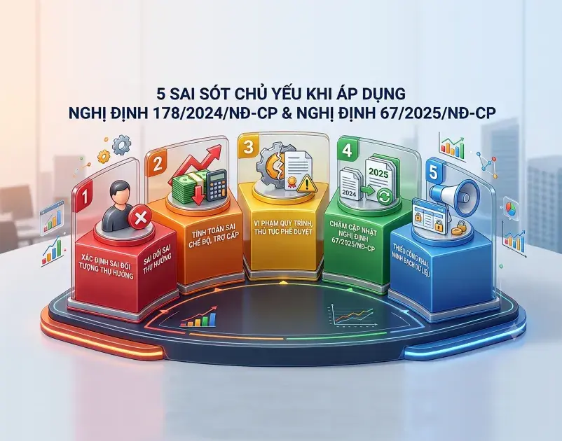 5 sai sót, vi phạm chủ yếu khi áp dụng Nghị định 178/2024/NĐ-CP và Nghị định số 67/2025/NĐ-CP của Chính phủ