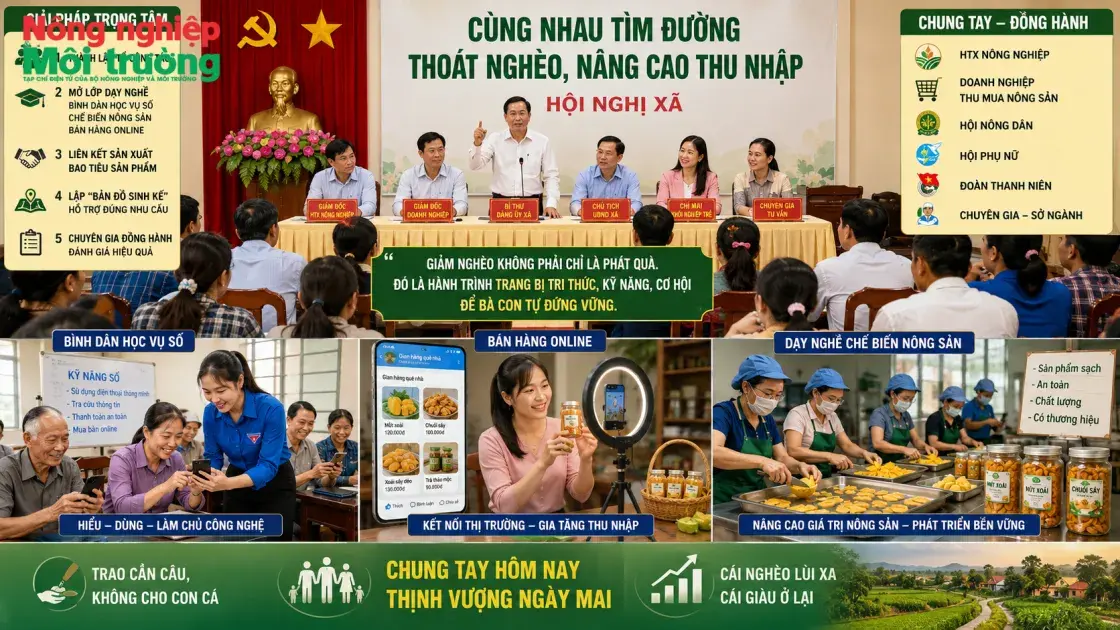 Kịch bản cuộc họp xã “Cùng nhau tìm đường thoát nghèo, nâng cao thu nhập”