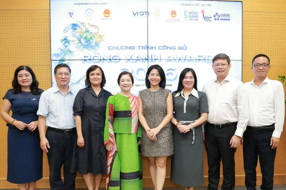 Giải thưởng Việt Nam Rồng Xanh chính thức được công bố