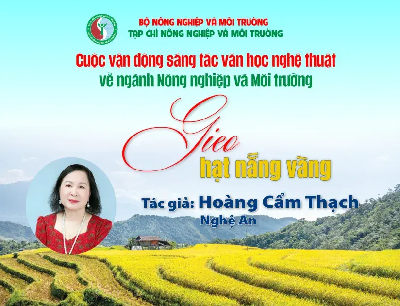 Hoàng Cẩm Thạch: Những vần thơ về đất, người và mùa yêu thương