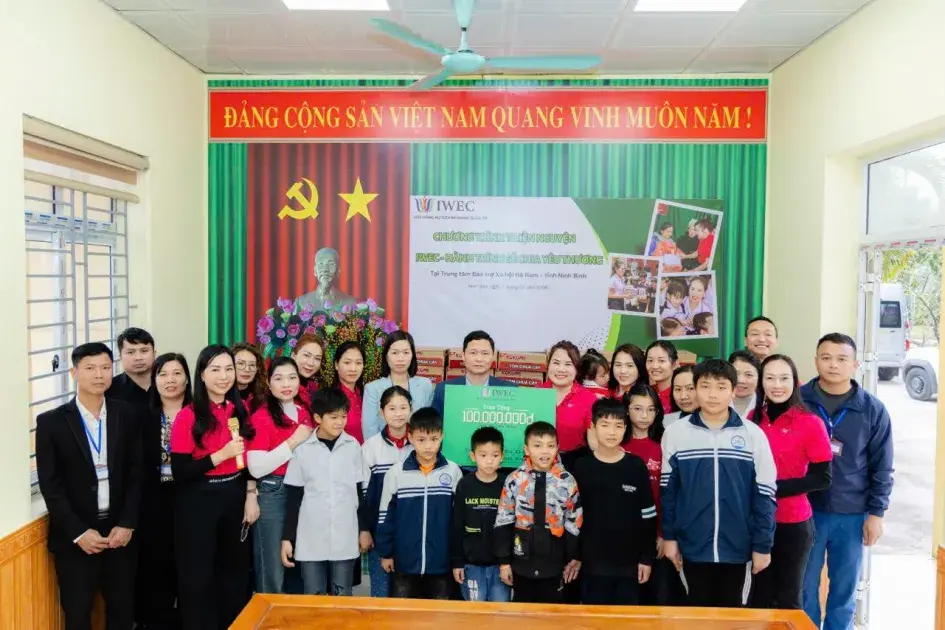 IWEC thắp lửa mùa xuân tại Trung tâm Bảo trợ xã hội Hà Nam