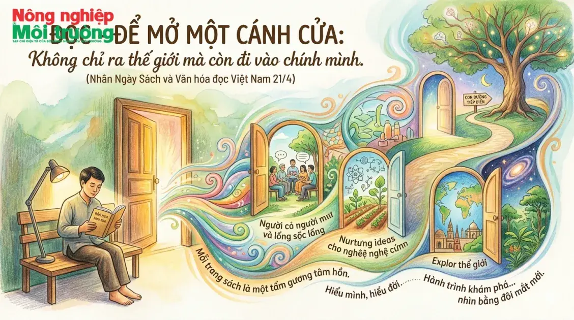 Đọc để mở một cánh cửa, không chỉ ra thế giới mà còn đi vào chính mình