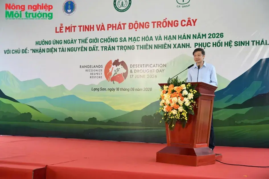 Phát động trồng 1,5 triệu cây xanh, chung tay chống sa mạc hóa và hạn hán