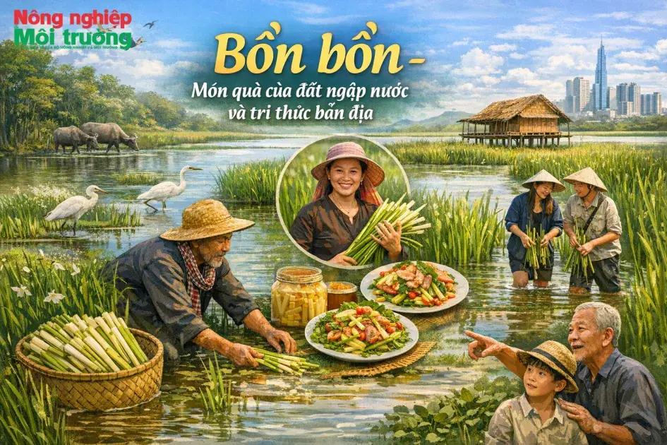 Bồn bồn - Món quà của đất ngập nước và tri thức bản địa