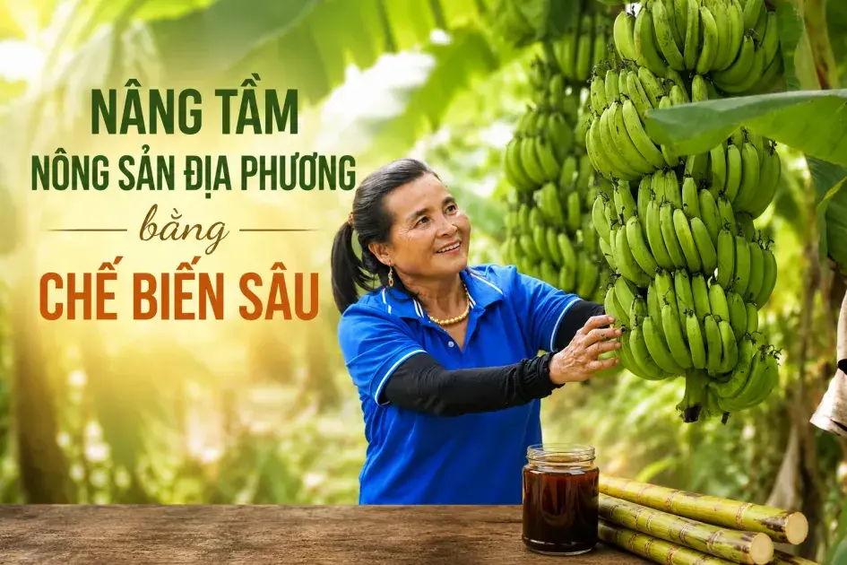 Nâng tầm nông sản địa phương bằng chế biến sâu
